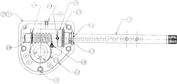 Page D Diagram and Parts List for 31AE633E401 1999 Yard Man Snow Blower